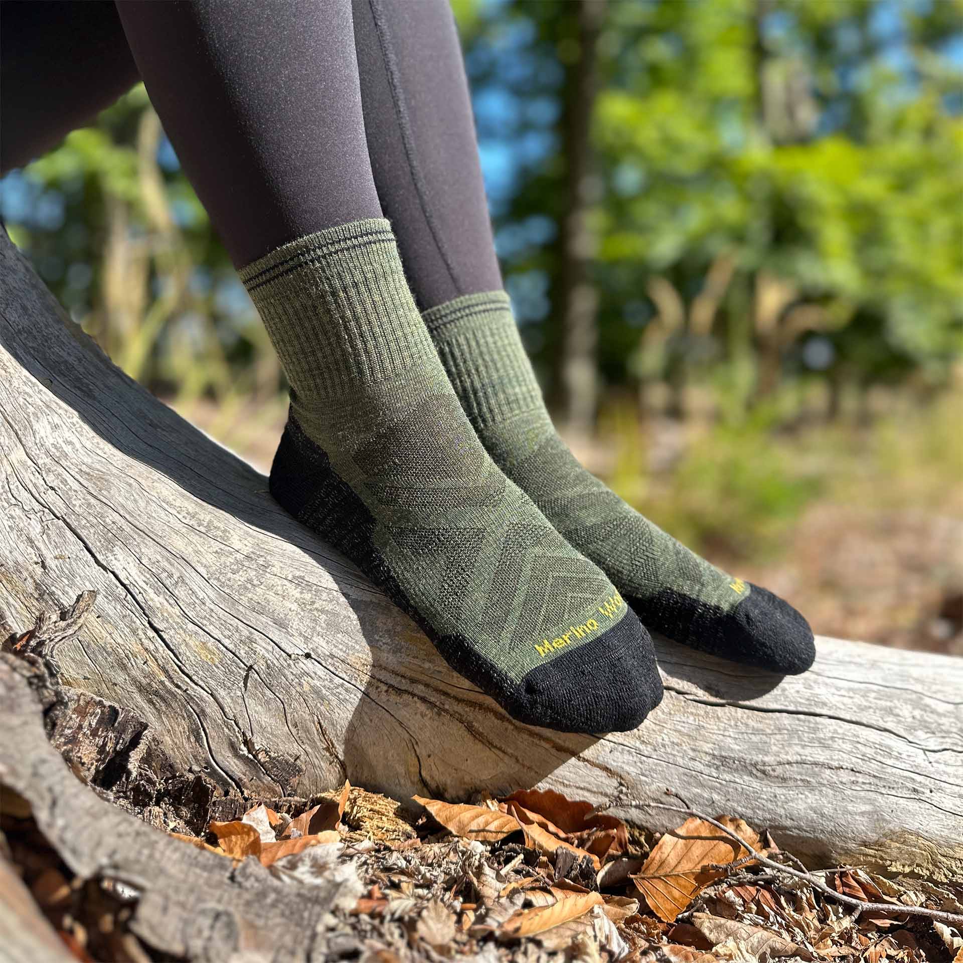 Bezešvé outdoorové merino ponožky