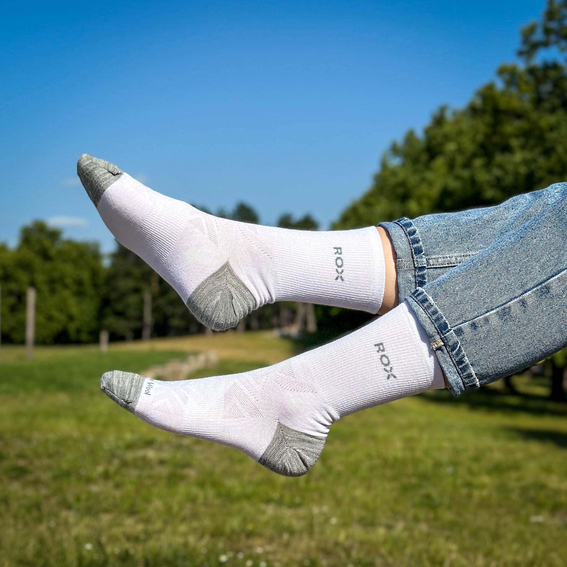 Bezešvé ponožky z merino vlny