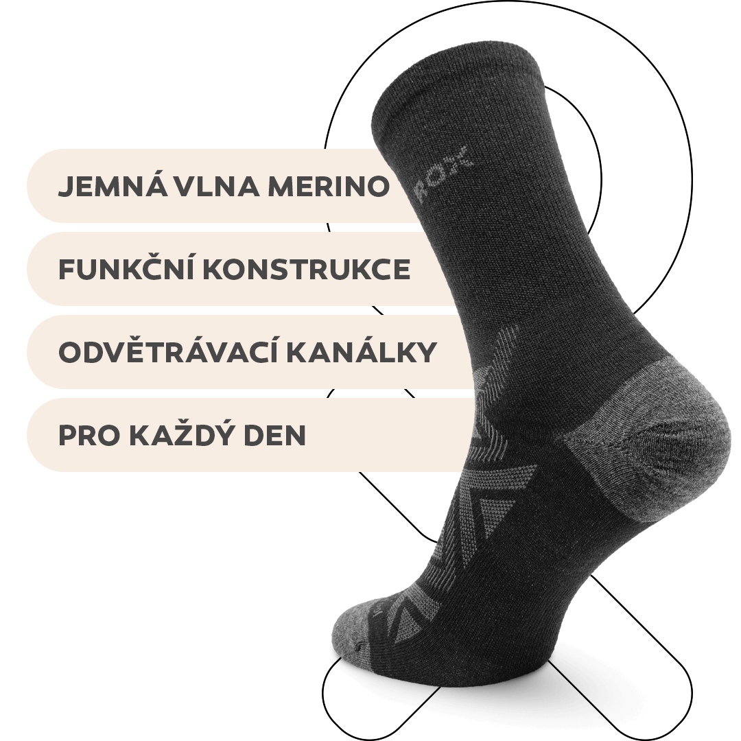 Extra pohodlné české ponožky