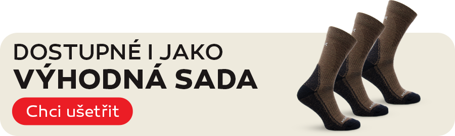 Trekové vlněné ponožky