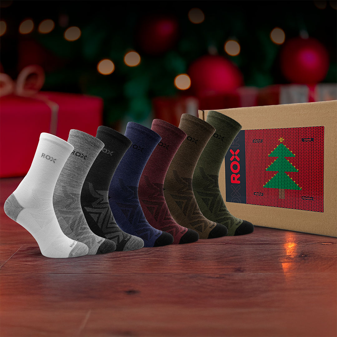 Dárkové vánoční balení vlněných ponožek Fuzzy High