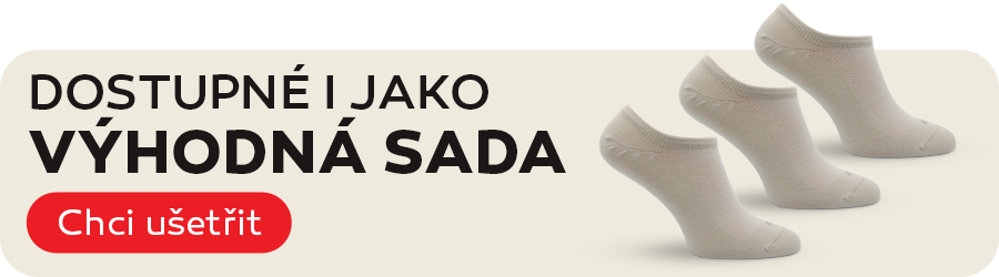 Bavlněné sneakers ponožky
