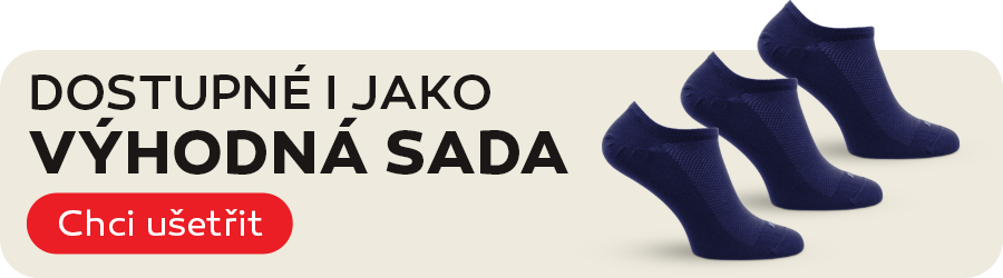 Bavlněné sneakers ponožky