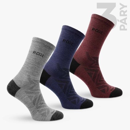 ROX MerinoWool Fuzzy High Midnight 3pack 01