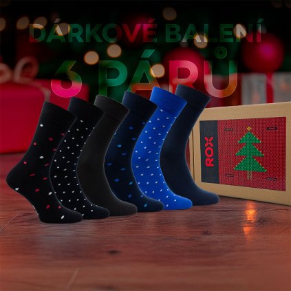 ROX Happy Gent cerna modra 6pack 01