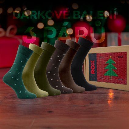 ROX Happy Gent zelena hneda 6pack 01