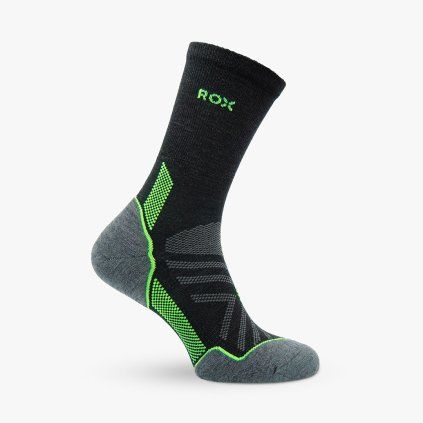 ROX Merino Treksy High CernaZelena 01