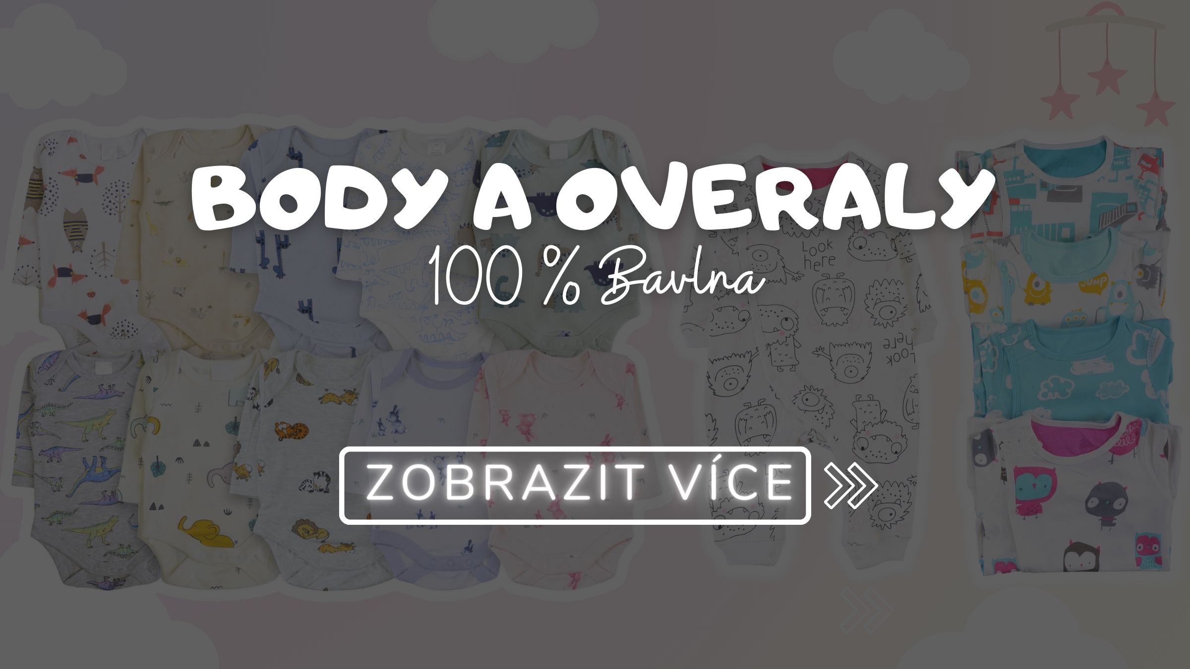 Bavlněné kojenecké body a overaly