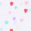 Srdíčka - bílá, růžová