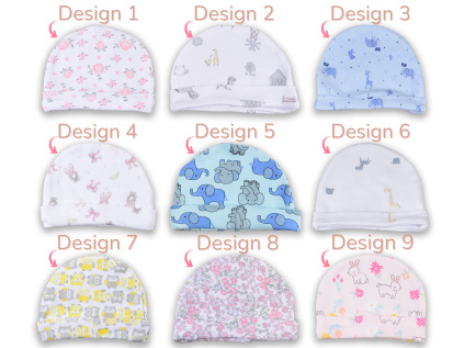 Bavlněná čepička, potisk