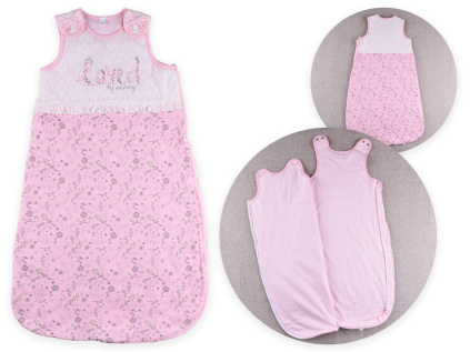 Bavlněný spací pytel, růžová, loved