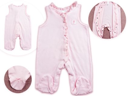 Bavlněné polodupačky, růžová