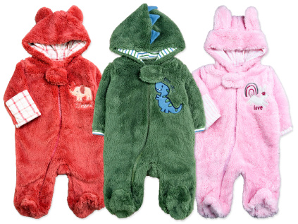 Plyšový overal na zip