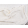 Kojenecká deka, bílá, plysová