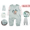 Bavlněný set, kalhoty, tričko, zelena