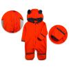 Fleecovy overal, na zip, oranžová