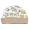Bavlněné kojenecké čepičky, medvidek, hug