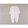 Kojenecký bavlněný overal, ruzova