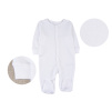 Bavlněný kojenecký overal, bílá