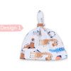 Bavlněná čepička s uzlíkem, zvířátka
