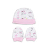Bavlněná kojenecká souprava, little bunny, cepicka a rukavicky