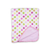 Kojenecká deka, ruzova, puntiky