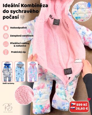 Tyto kombinézy jsou ideální na chladné dny 🥰 Mají vodoodpudivý povrch, měkkou plyšovou podšívku a lehkou vatelínovou...