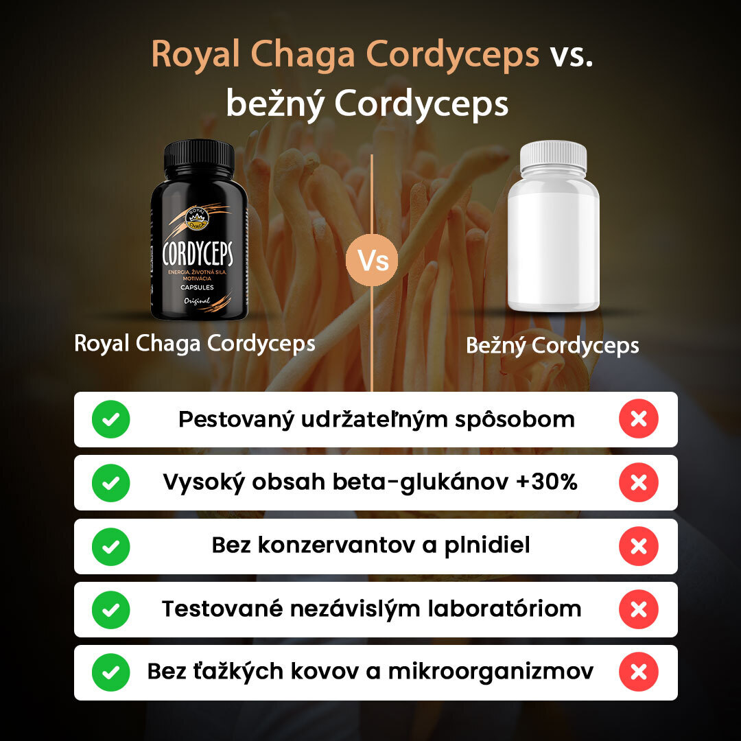 Cordyceps porovnanie