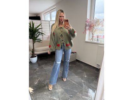 Svetrík na viazanie Cherrie