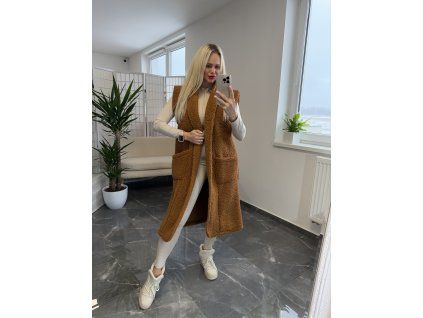 Teddy vesta Issy hnedá