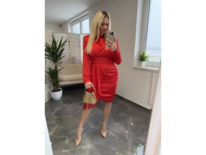 Elegantné šaty Nawa červená