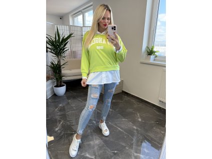 Mikina Los Angels limetková