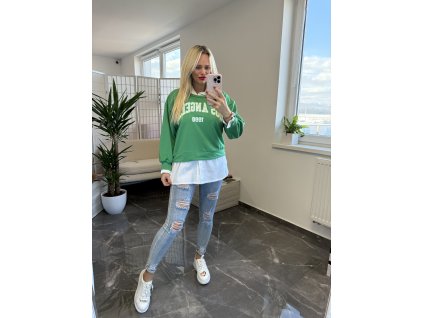 Mikina Los Angels zelená