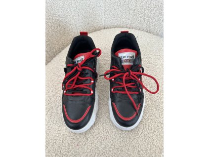 Tenisky Reddie čierna-červená