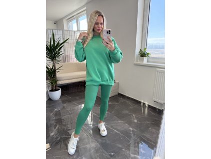 Komplet mikina + legíny Diaz zelená
