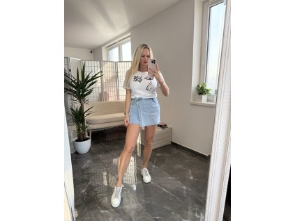 Rifľový skort Nouly modrá