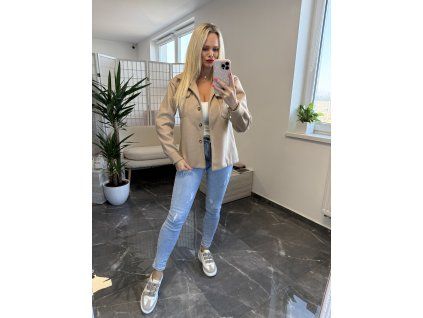 Jarná bunda Leah béžová