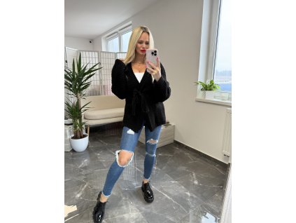 Kardigan na viazanie Sommers čierna