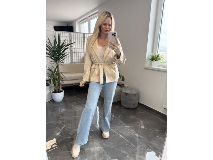 Koženkove sako na viazanie Folly