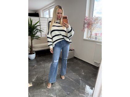 Pásikavý sveter Quido