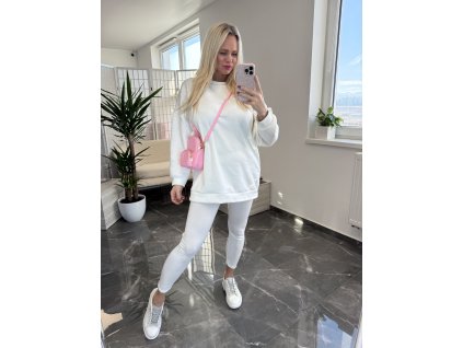 Komplet mikina + legíny Diaz biela