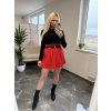 Koženkova sukňa Norma červená