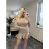 Úpletové šaty Chic béžová
