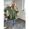 Predĺžená blúzka Cecil army zelená