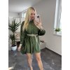 Predĺžená blúzka Cecil army zelená