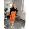 Midi sukňa Ferisa oranžová