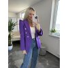 Sako s nazberaným rukávom Artsy fialová
