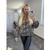 Saténová bunda leopard hnedá Gillam