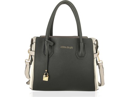 Anna Grace Moderní kabelka AG00750_BLACK/GREY