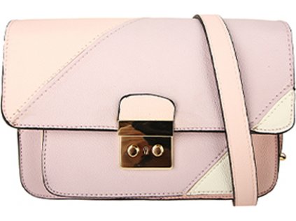 AG00746 - Purple / Pink Flap Cross Body Shoulder Bag